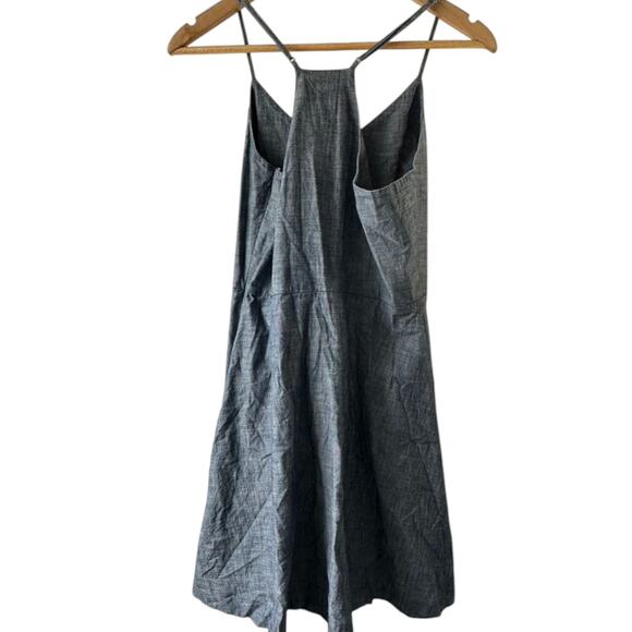 Banana Republic Chambray Blue Fit and Flare Sun Dress Women's Size 4 - Picture 4 of 5